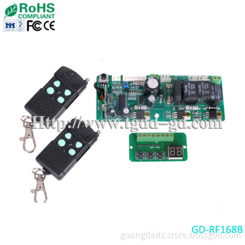 Garage Door Controller, RF Wireless 2 Channel Remote Controller (GD-RF168B)